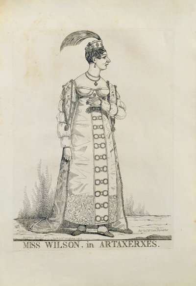 Miss Wilson in Artaxerxes by Richard Dighton